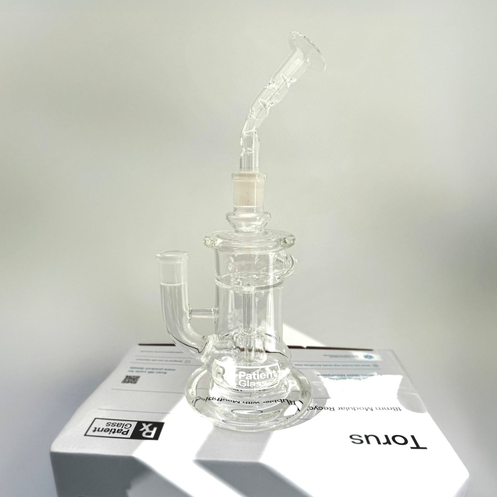 Torus 18mm Modular Recycler w/ Cooling Mouthpiece - Patient Glass - Puha Express