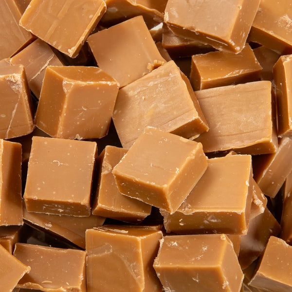 Carousel Russian fudge, pale golden squares