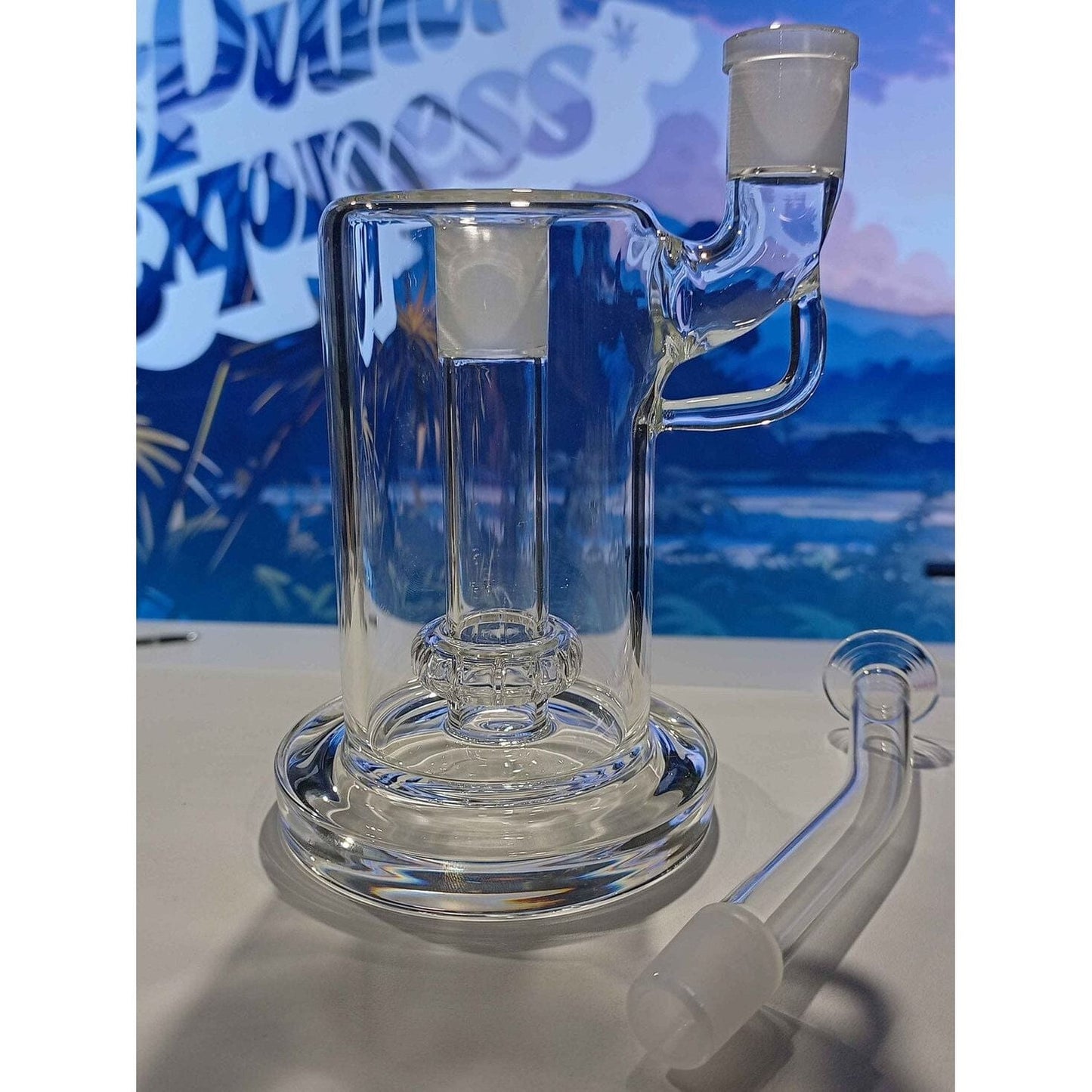 Desktop Bubbler UFO Modular with Mouthpiece - Popular Glass - Puha Express