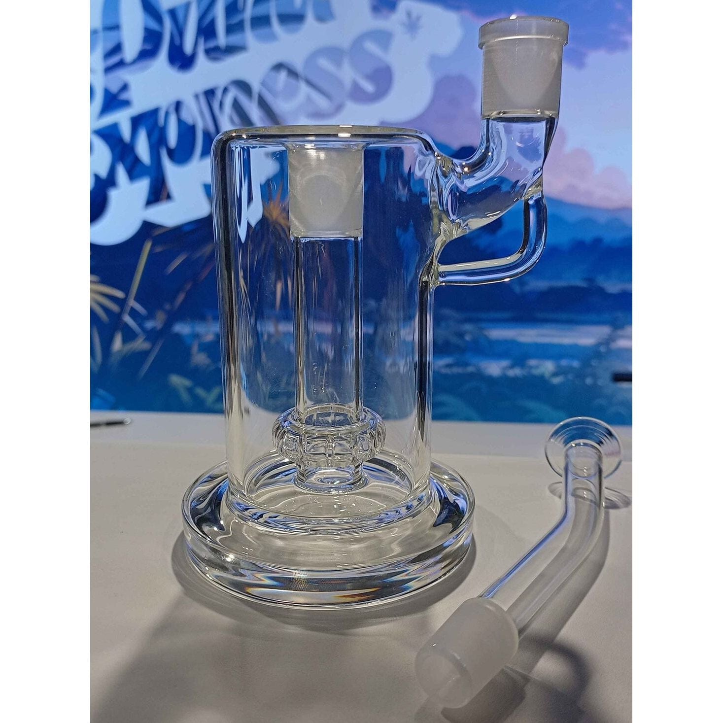Desktop Bubbler UFO Modular with Mouthpiece - Popular Glass - Puha Express