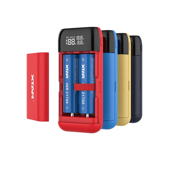 PB2S Two Bay USB-C Battery Bank Charger - XTAR - Puha Express